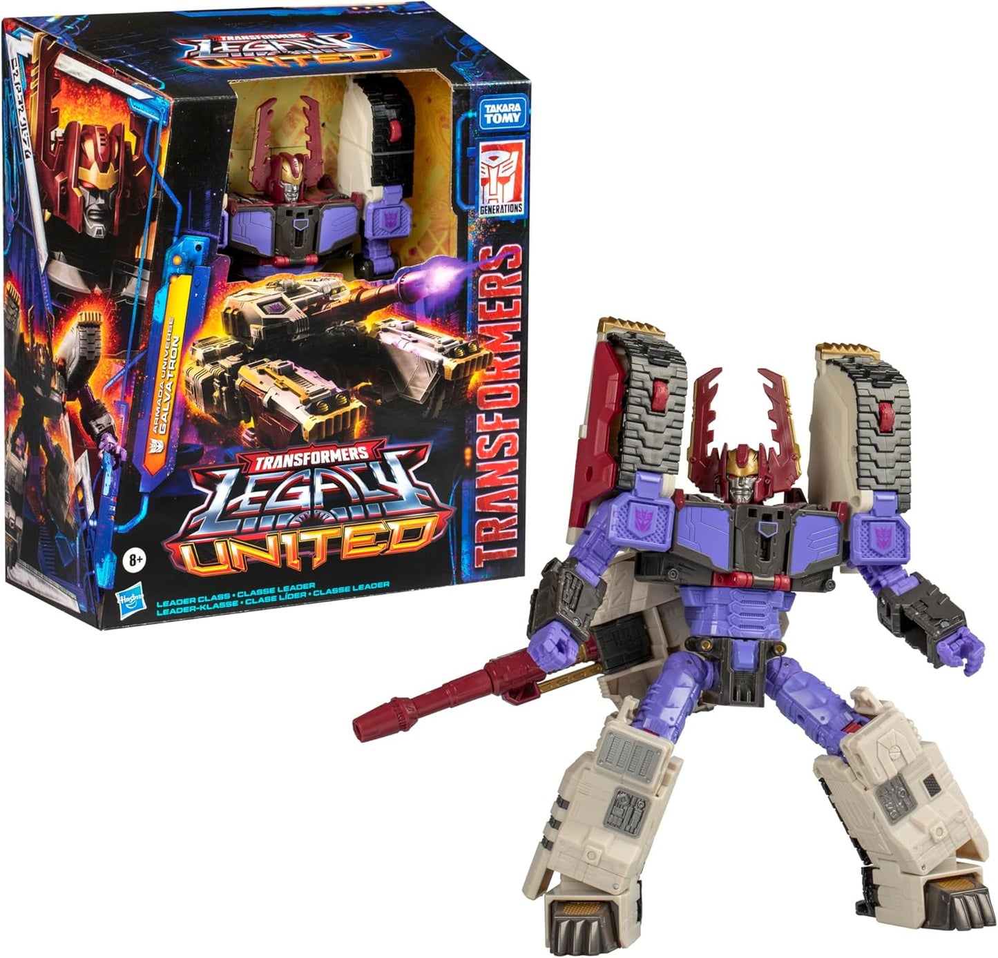 Transformers Toys Legacy Evolution Leader Armada Universe Galvatron Toy, 7-inch, Action Figure for Boys and Girls Ages 8 and Up