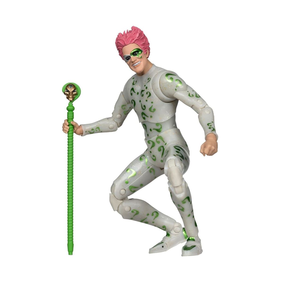 McFarlane DC Multiverse The Riddler Final Suit (Batman Forever) 7" Action Figure Toys (Red Platinum Edition)