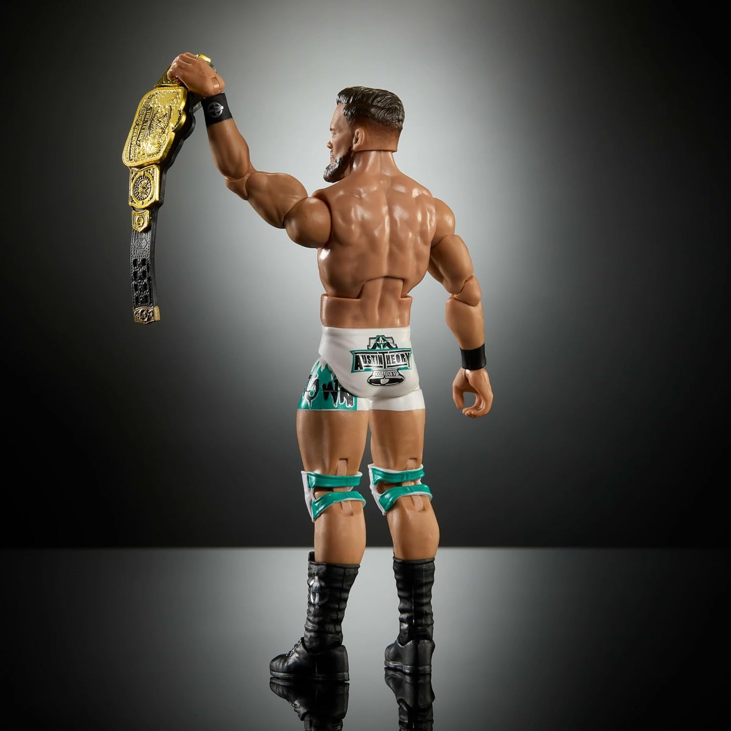 Mattel WWE Elite Action Figure & Accessories, Series #121, 6-inch Collectible Austin Theory with 25 Articulation Points & Swappable Hands