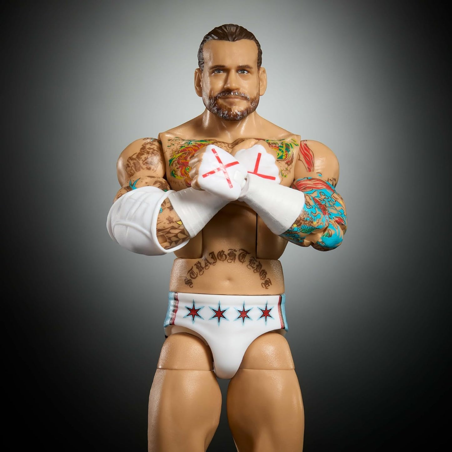 Mattel WWE Elite Action Figure & Accessories, Greatest Hits 2025 Set, 6-inch Collectible CM Punk with 25 Articulation Points & Swappable Hands