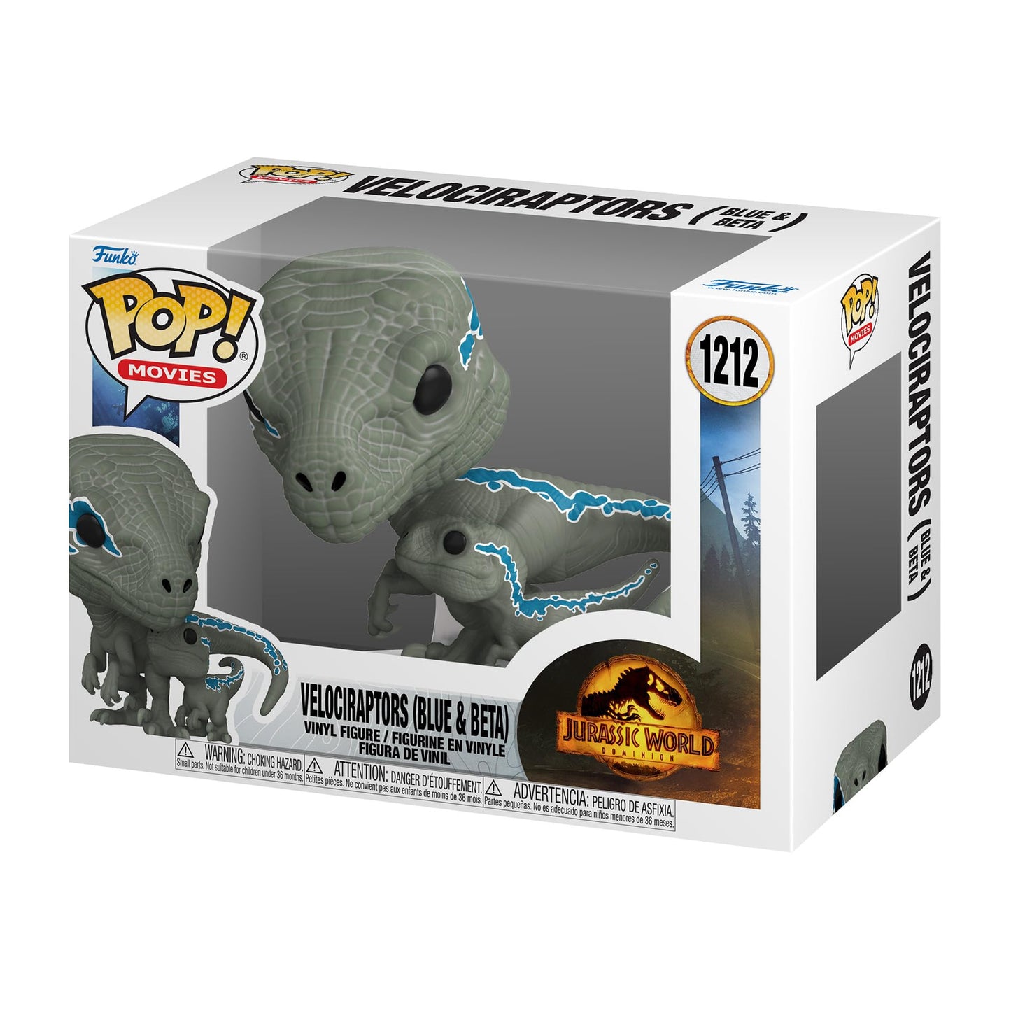 Funko POP Pop | Buddy: Jurassic World Dominion - Blue & Beta, Multicolor, 62223