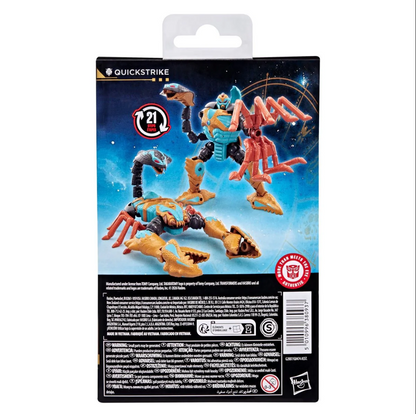 Transformers Age of The Primes Quickstrike, Deluxe Class 5.5-Inch Converting Action Figure, Robot Toys for Ages 8+