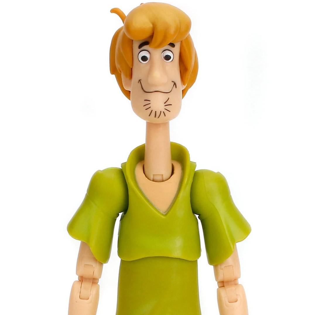 Jada Scooby-Doo! Wave 1 Shaggy Action Figure – 1:12 Deluxe Scale Toys – 6" Tall, Fully Articulated, Collector Packaging