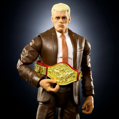 Mattel WWE Elite Action Figure & Accessories, Series #120, 6-inch Collectible Cody Rhodes with 25 Articulation Points & Swappable Hands